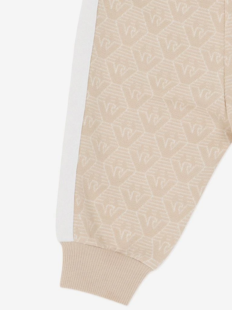 Emporio Armani Baby Boys Logo Joggers in Beige 4