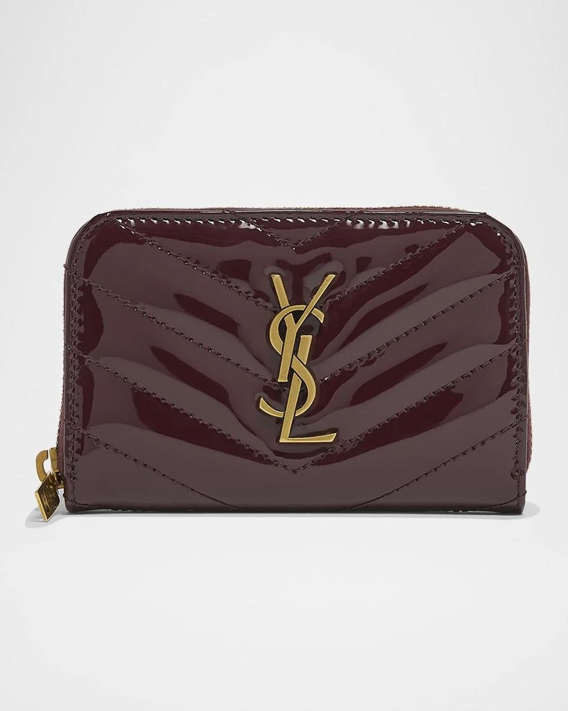 Yves Saint Laurent YSL Coin Wallet in Quilted Patent Leather 1