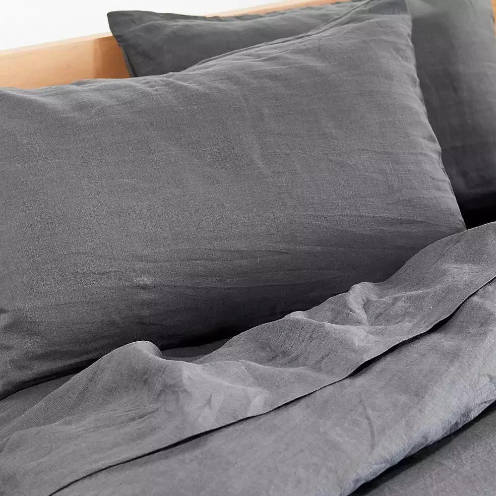 Bokser Home 100% French Linen Pillowcase Set - 2