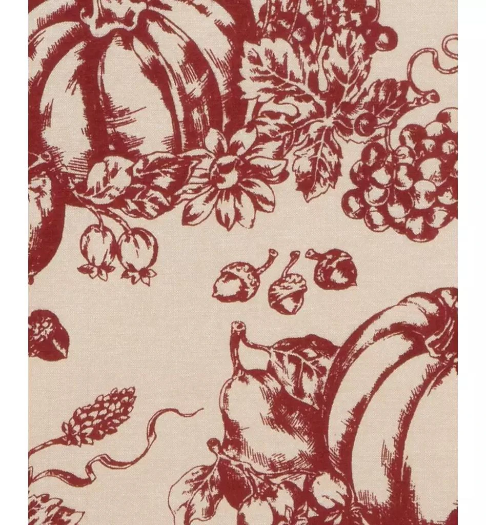 Lenox Pumpkin Printed Toile Tablecloth 3