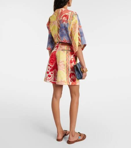 ETRO Printed denim shorts 3