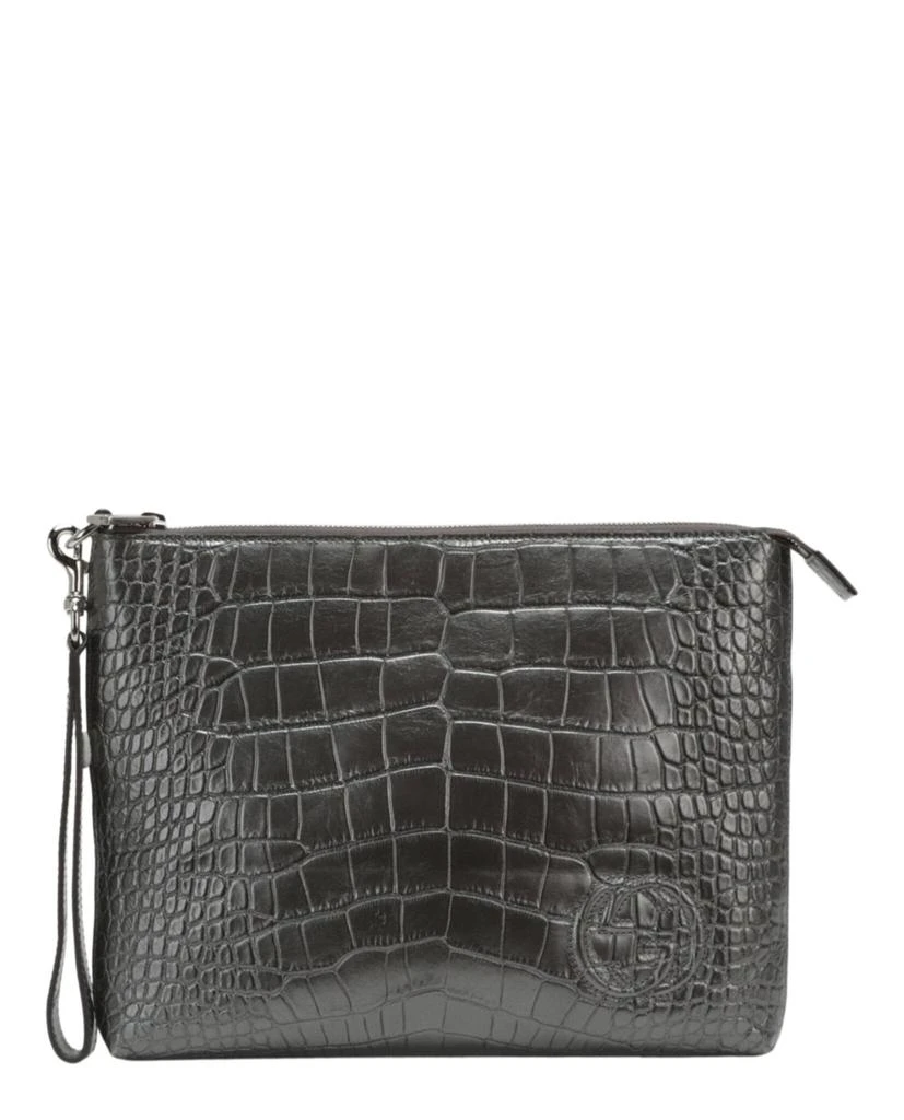 Gucci Small Crocodile Leather Envelope Pouch 1