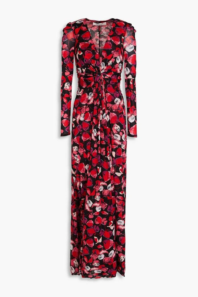 Diane von Furstenberg Adara floral-print mesh maxi dress 1