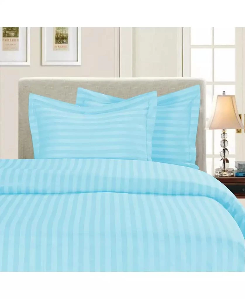Macy's Luxurious Stripe Wrinkle-Free 2-Pc. Duvet Cover Set 1