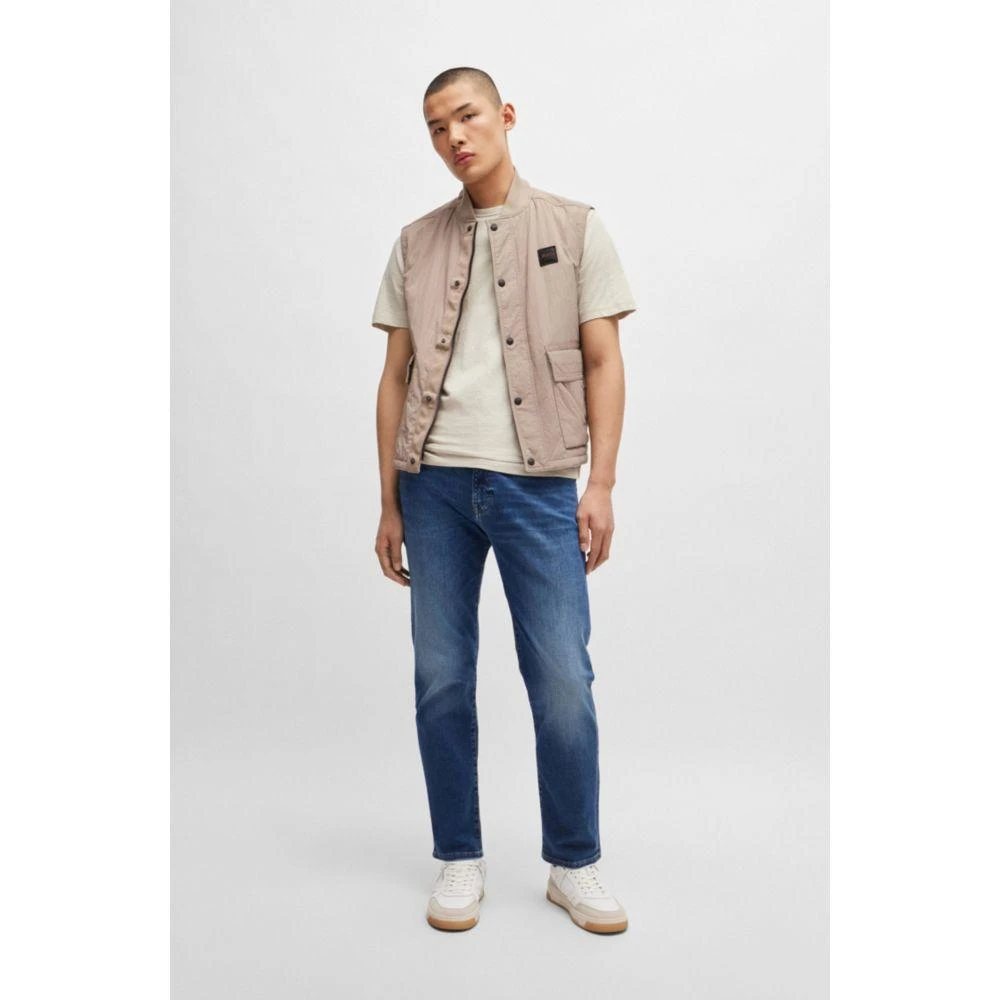 Hugo Boss Maine Regular-fit jeans in blue soft-motion denim 2