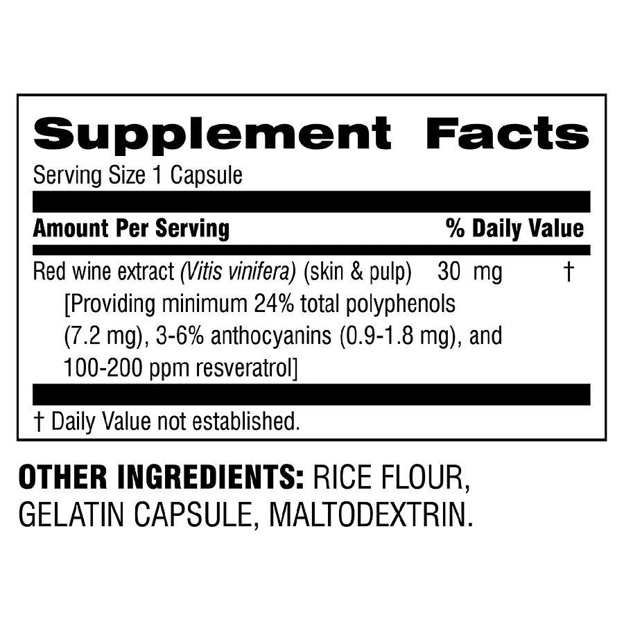 Botanic Choice Red Wine Extract 30mg 2