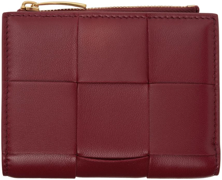 Bottega Veneta Red Small Cassette Bi-Fold Zip Wallet 1