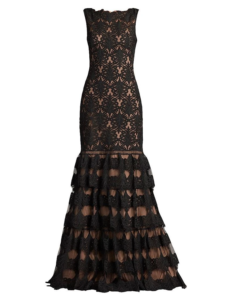 Tadashi Shoji Corded Lace Sleeveless Mermaid Gown - Dresses & Skirts - Free  Shipping - BeyondStyle