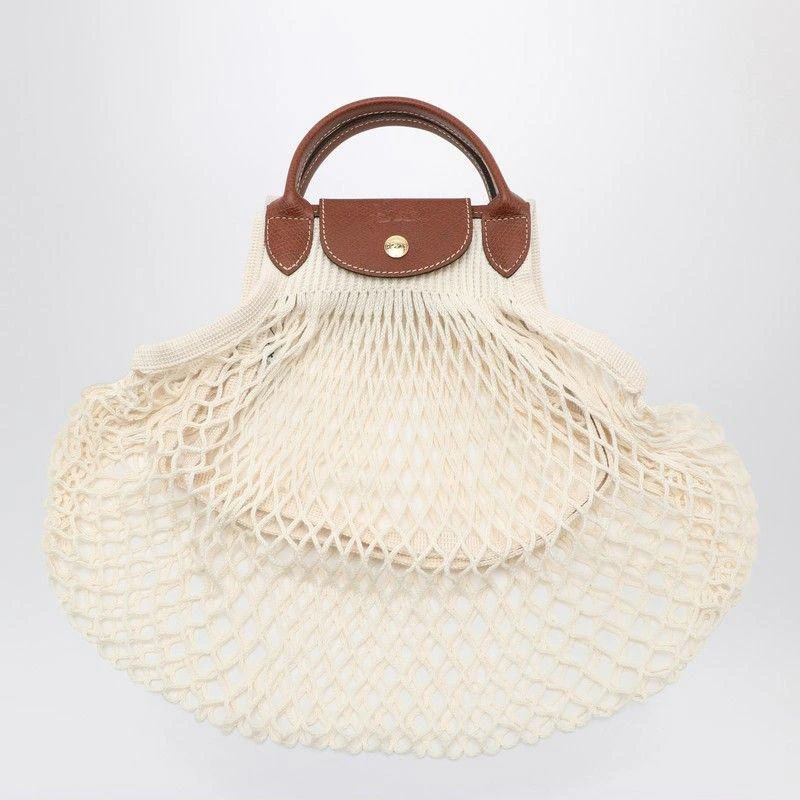 Longchamp Longchamp Ecru La Pliage Filet Small 1