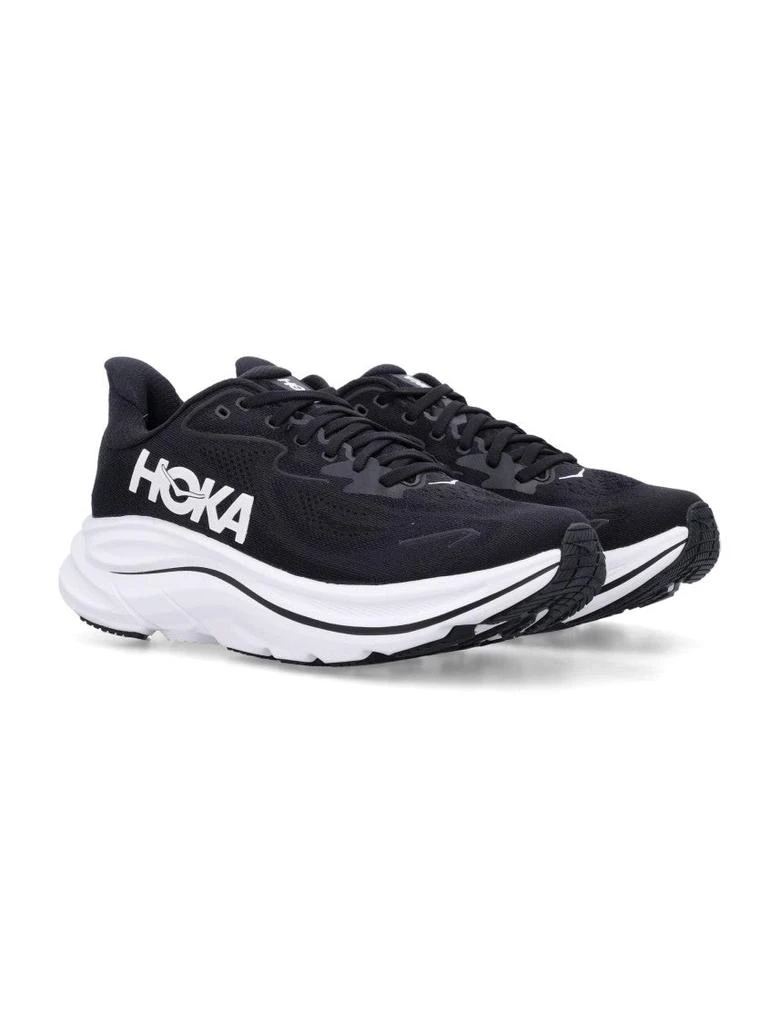 Hoka One One Clifton 10 Breathable Mesh Black Running Sneakers 2