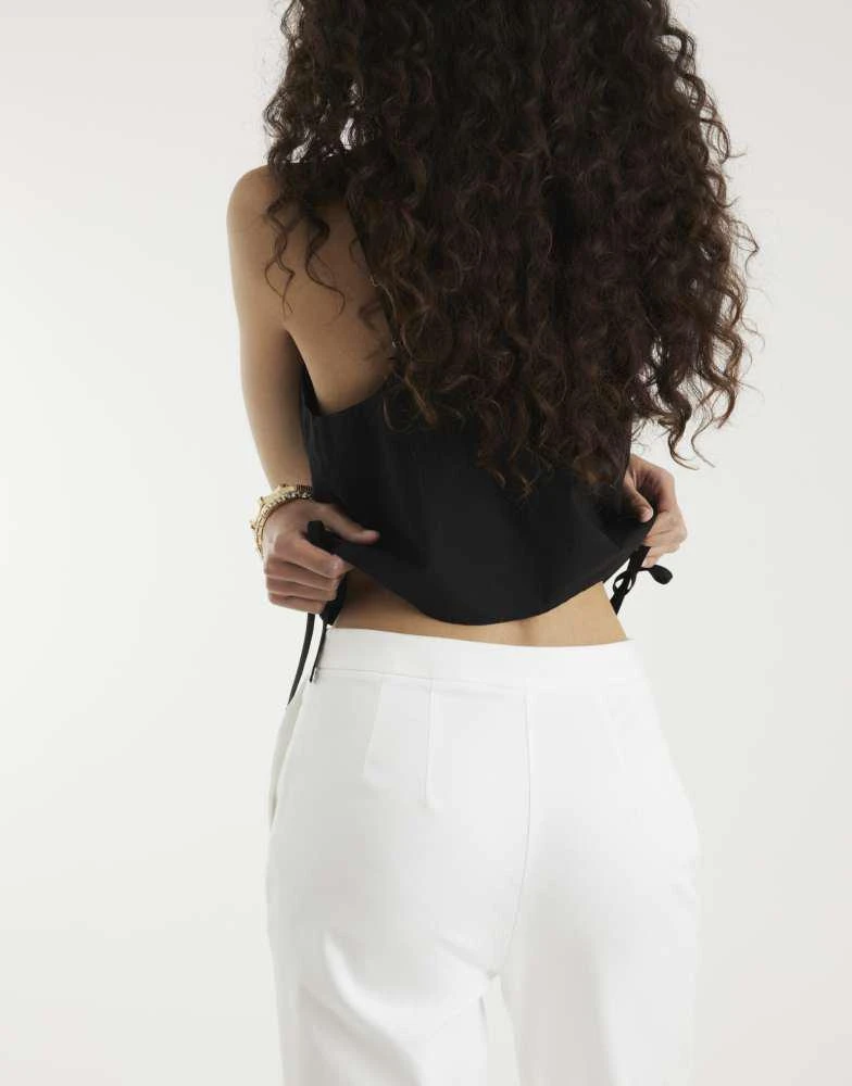River Island River Island Cigarette trousers in white - Leggings