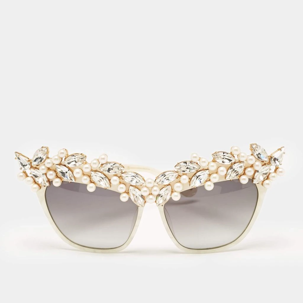 Anna-Karin Karlsson Anna-Karin Karlsson White/Grey Gradient Tears of The Moon Cat-Eye Sunglasses 1