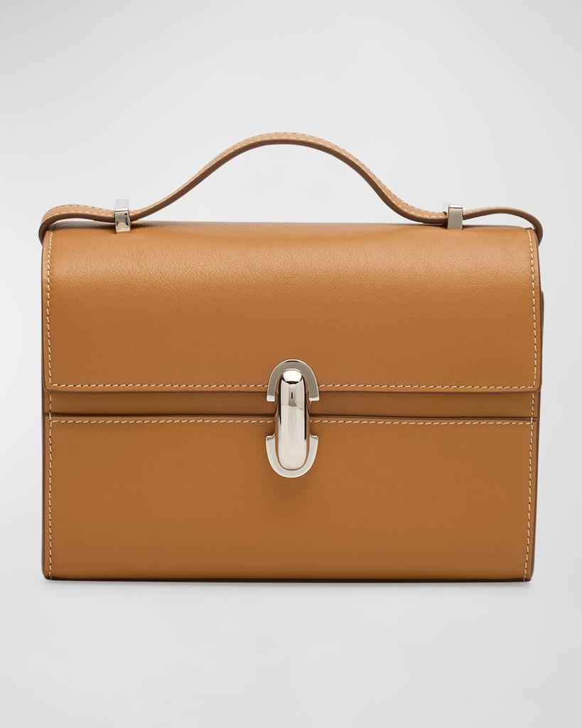 SAVETTE Symmetry 19 Leather Top-Handle Bag