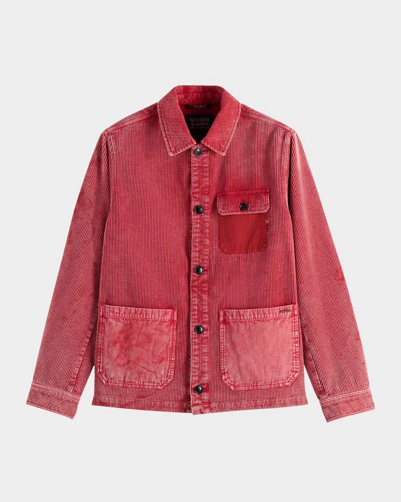 Scotch & Soda Men's Washed Corduroy Shirt Jacket 1