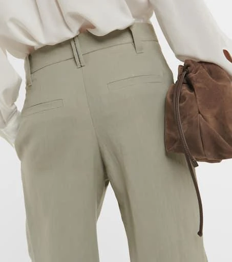 Brunello Cucinelli Twill wide-leg pants 5