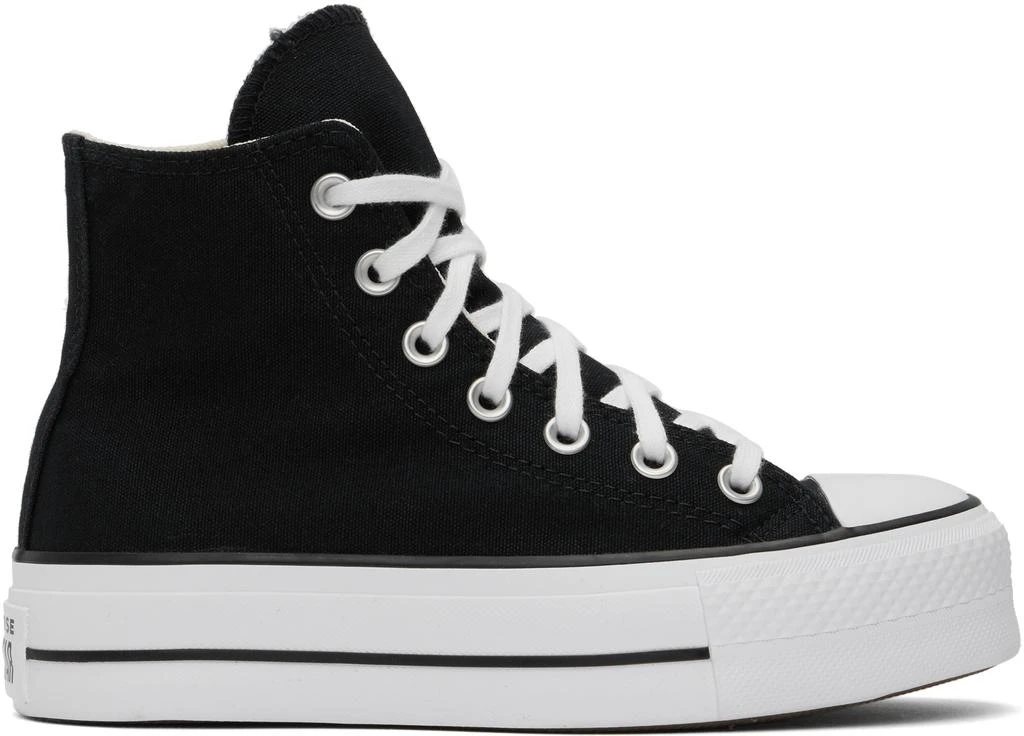 Converse Black Chuck Taylor All Star Canvas Platform High Top Sneakers 1