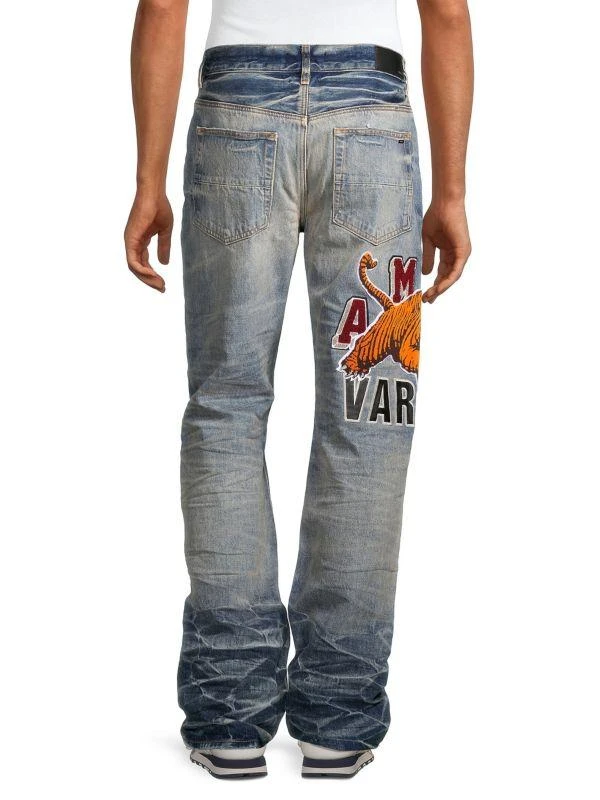 AMIRI Varsity Tiger Five-Pocket Jeans 2