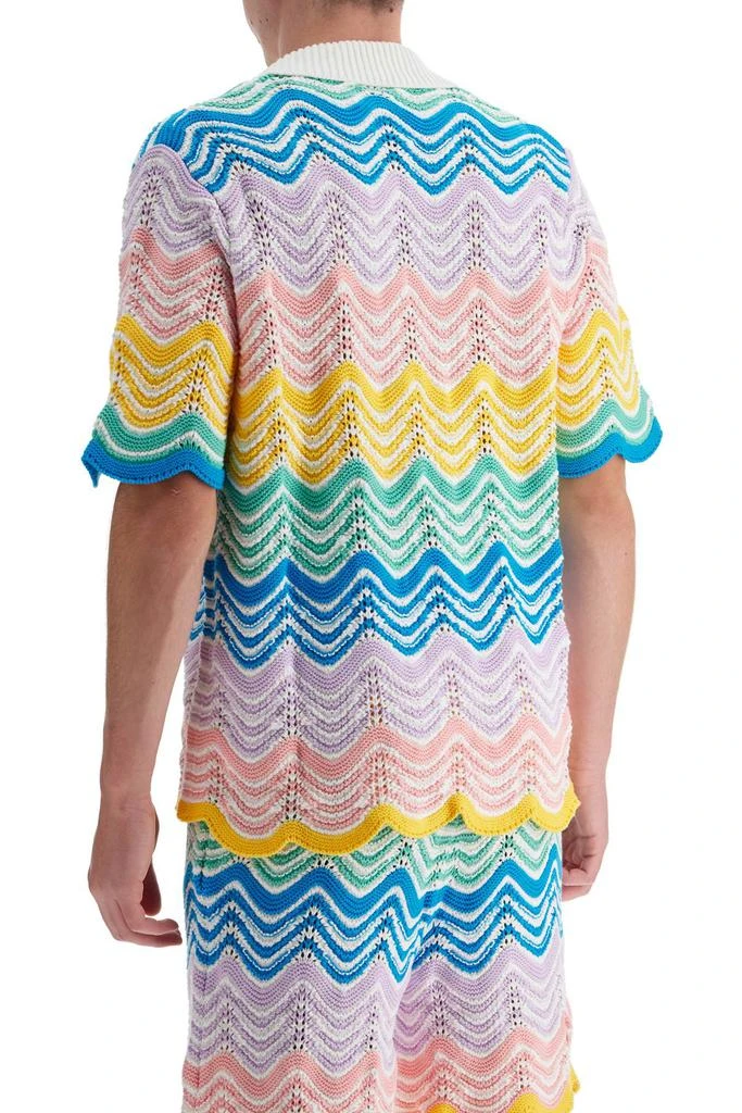 Casablanca gradient wave knit shirt 3