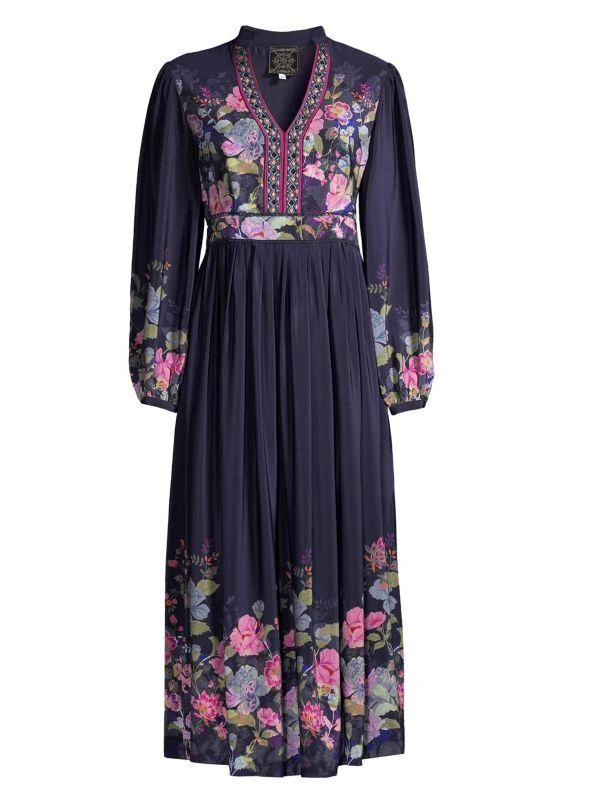Valeria Silk Maxi Dress  On Sale Now with Up to 70% Off | Discover  Exclusive Deals & Savings at BeyondStyle  Authentic Johnny Was  women's|women's apparel|dresses|a-line|Women's with Limited-Time Discounts,  Free Shipping,