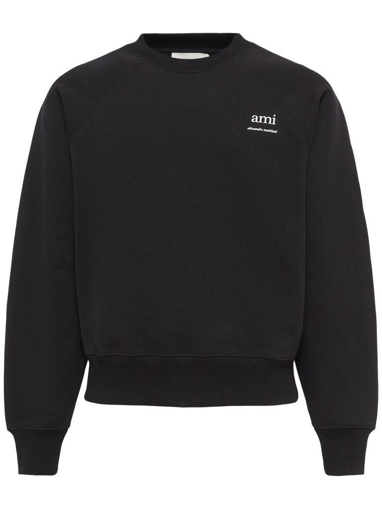 ★AMI PARIS★AMI Alexandre Mattiussi Sweatshirts Black★ AMI Black 'Ami Alexandre Mattiussi' Sweatshirt - Hoodies