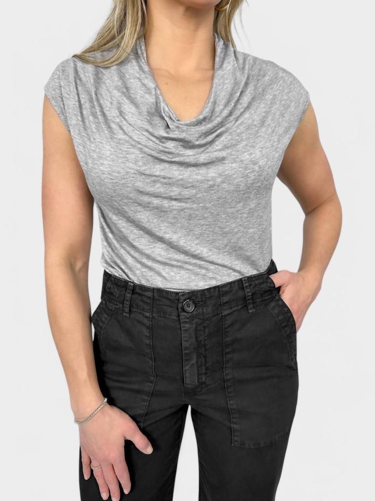 Velvet by Graham & Spencer Arlie Top In Heather Grey