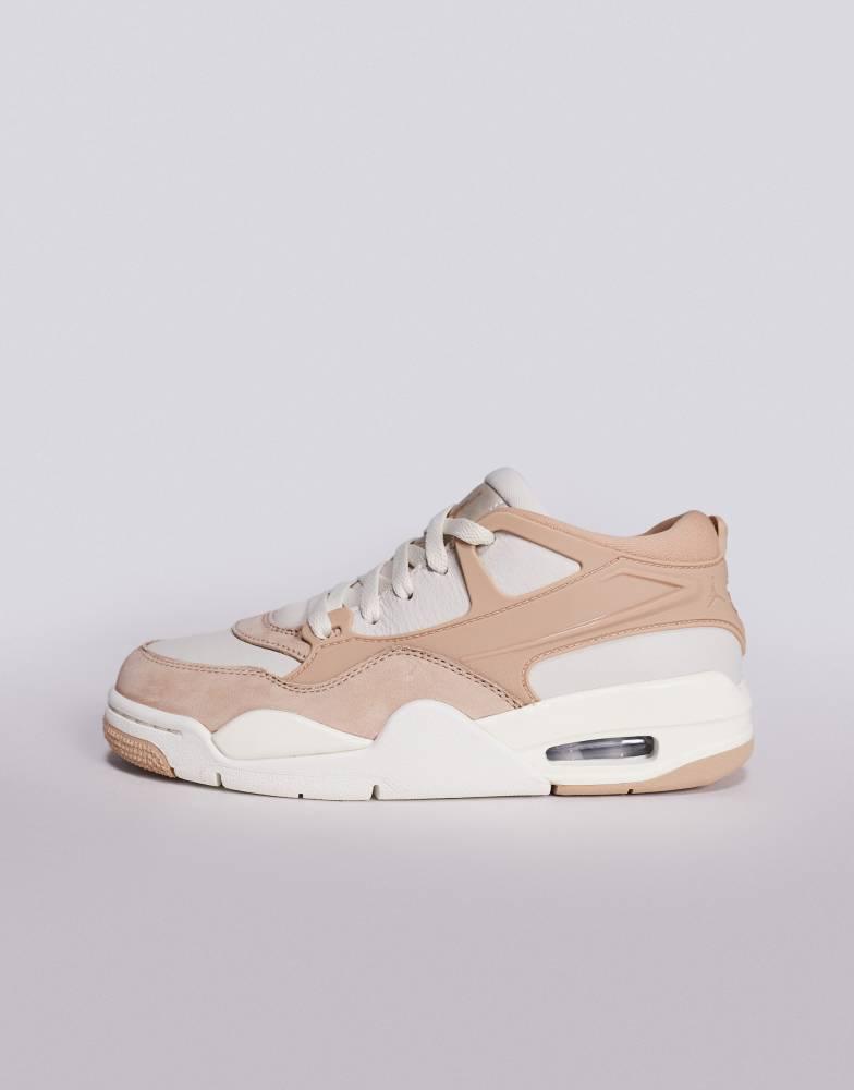 Jordan Nike Air Jordan 4 RM trainers in beige and white