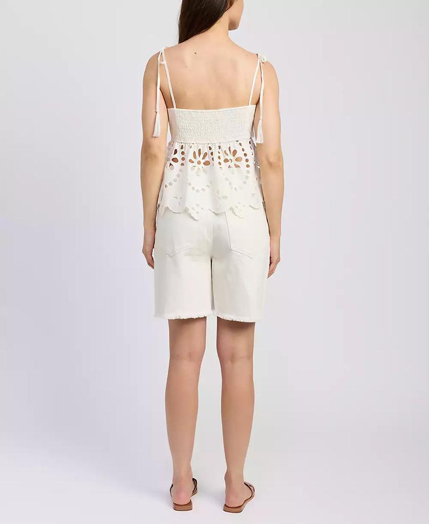 En Saison Women's Courtney Cotton Peplum Top