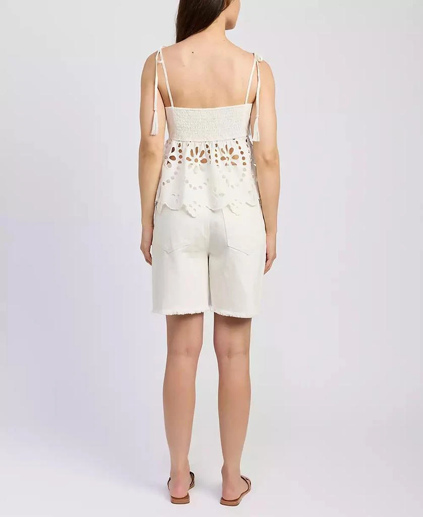 En Saison Women's Courtney Cotton Peplum Top 2