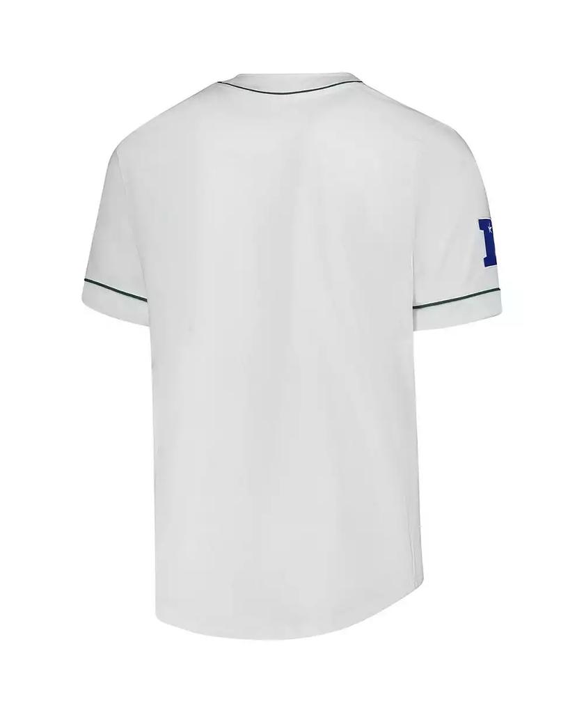 Starter Men's White Green Bay Packers Relay Full-Button Baseball Jersey