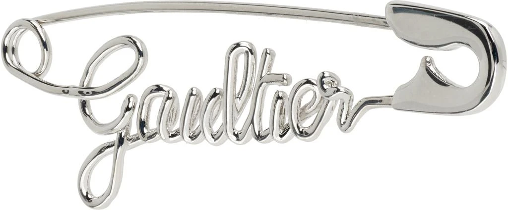 Jean Paul Gaultier 
The Silver-Tone Gaultier Safety Pin
 Single Earring 2