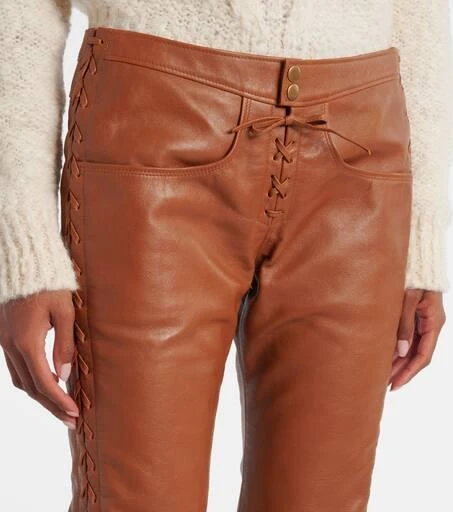 Isabel Marant Cyerra leather slim pants 4
