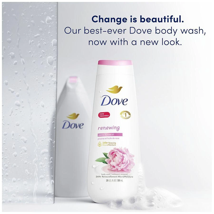 Dove Renewing Body Wash Peony & Rose Oil 8