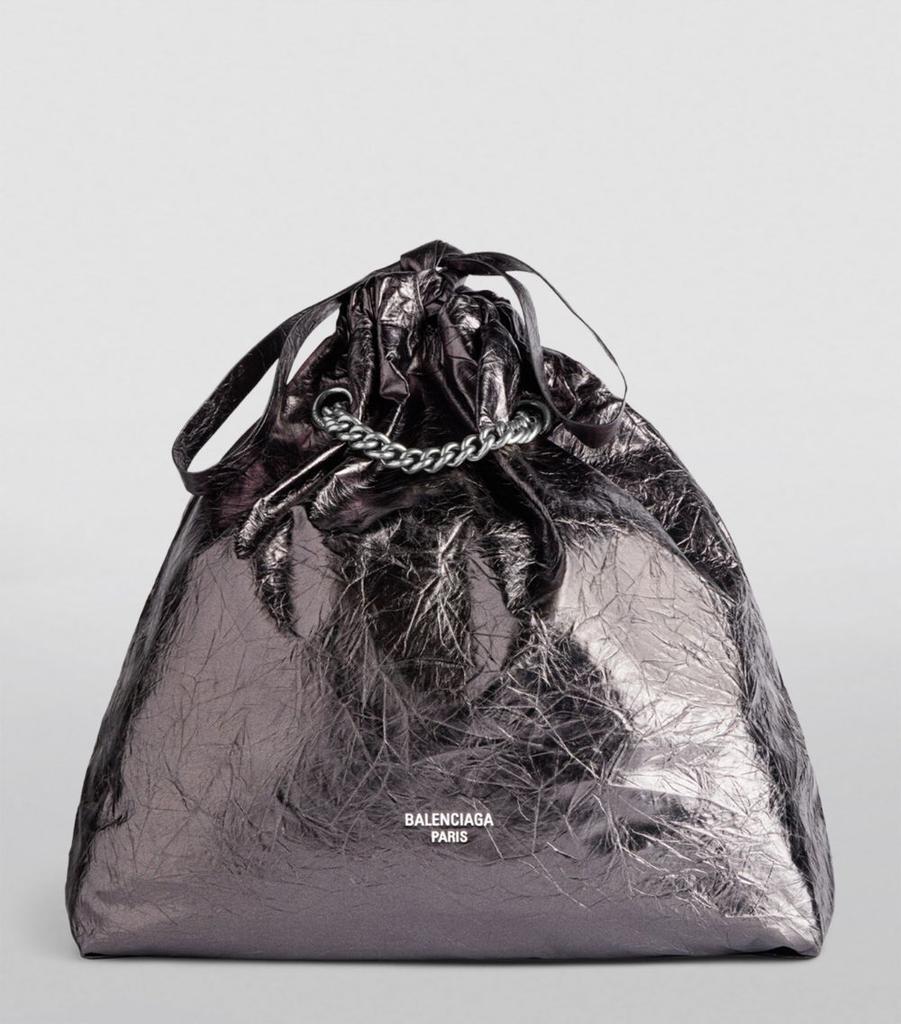トートバッグ Balenciaga Crush Tote Bag Women's Crush Tote Bag Small in Black | Balenciaga US