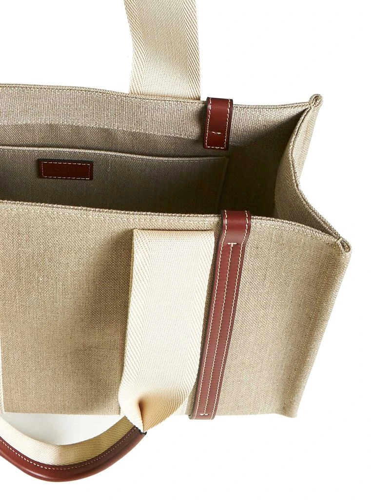 Chloé CHLOé | Woody linen tote bag Chloè | Women | PZ 5