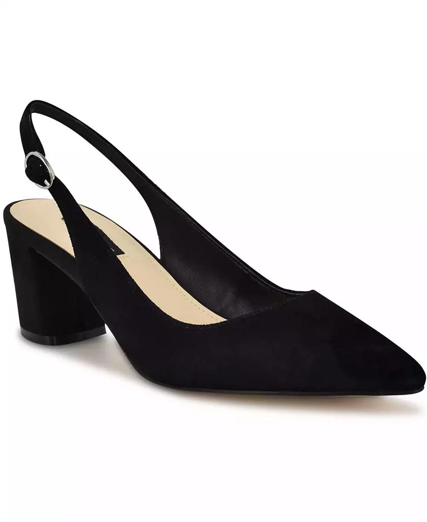 Nine West Women's Kamsee Block Heel Slingback Pumps 1