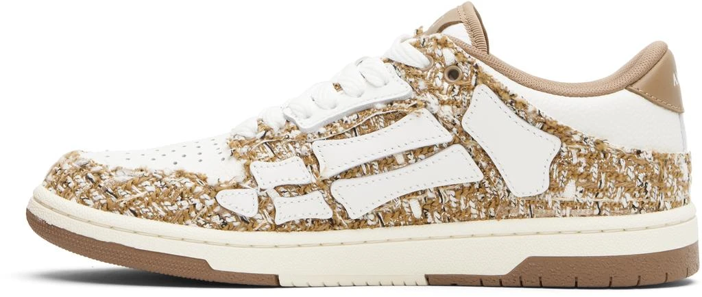 AMIRI Beige Bouclé Skel Top Low Sneakers 3