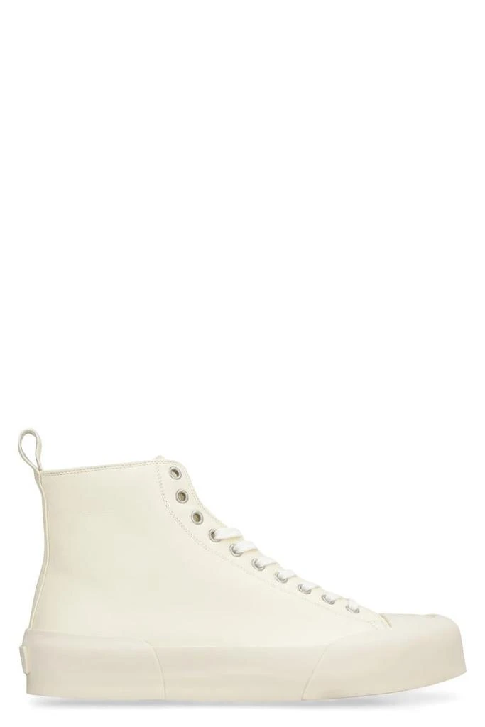 Jil Sander Jil Sander Leather High-Top Sneakers 1