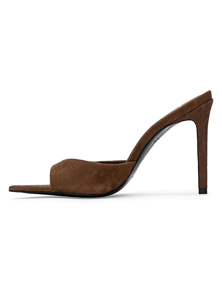 Black Suede Studio Brea Suede Mules 5