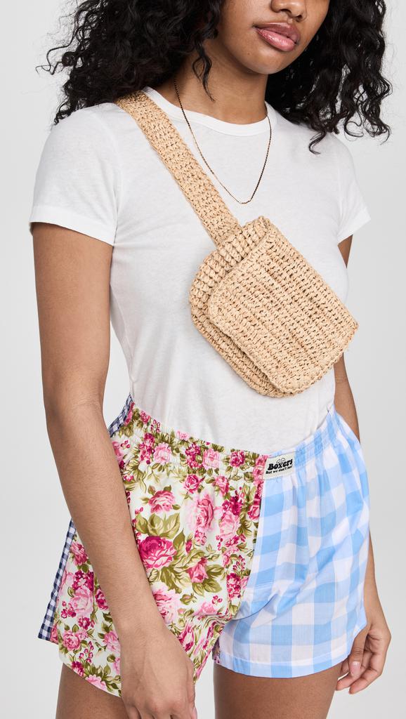 Hat Attack Straw Belt Bag