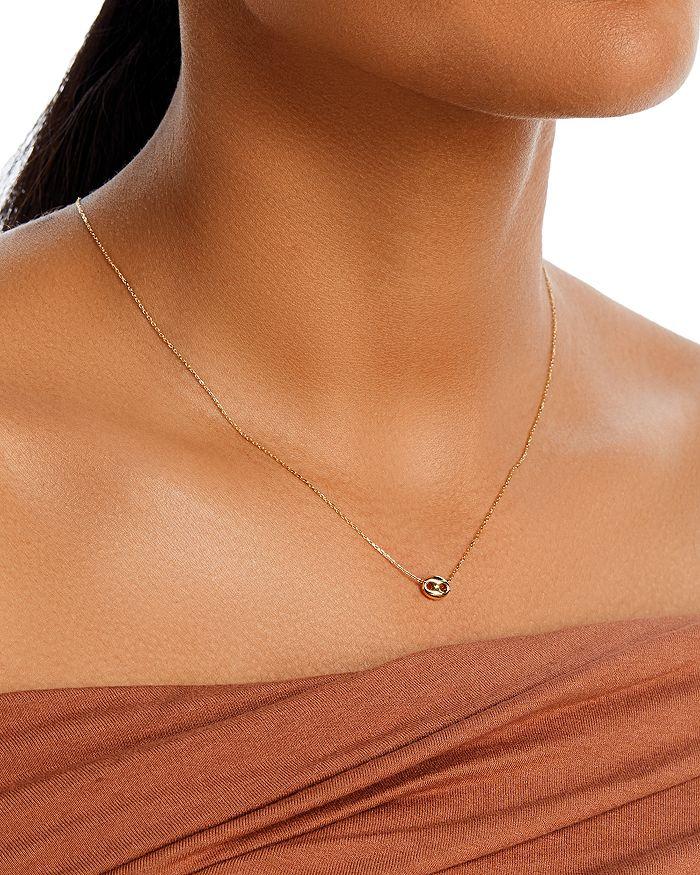 Alberto Amati 14K Yellow Gold Puff Mariner Link Pendant Necklace, 18"