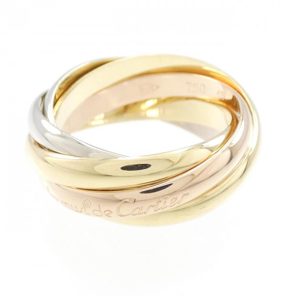 Cartier pink gold gold yellow gold pink gold (18K) gold (18K) yellow gold (18K) Band Ring (Pre-Owned)