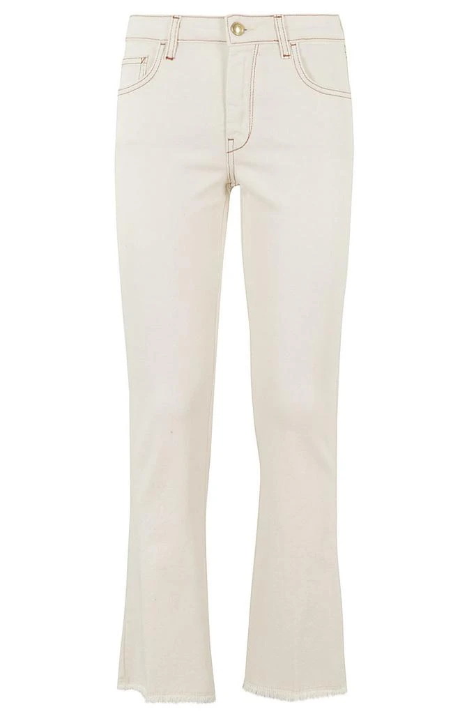FAY Fay Logo-Patch Cropped Jeans 1