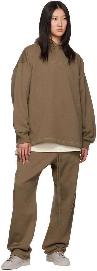 Fear of God ESSENTIALS Brown Relaxed Hoodie 4