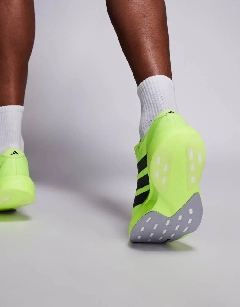 Adidas adidas Running Adizero EVO SL trainers in yellow and black 5