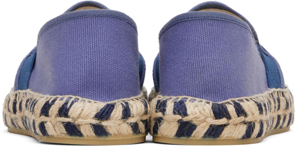 Kenzo Purple Canvas Espadrilles