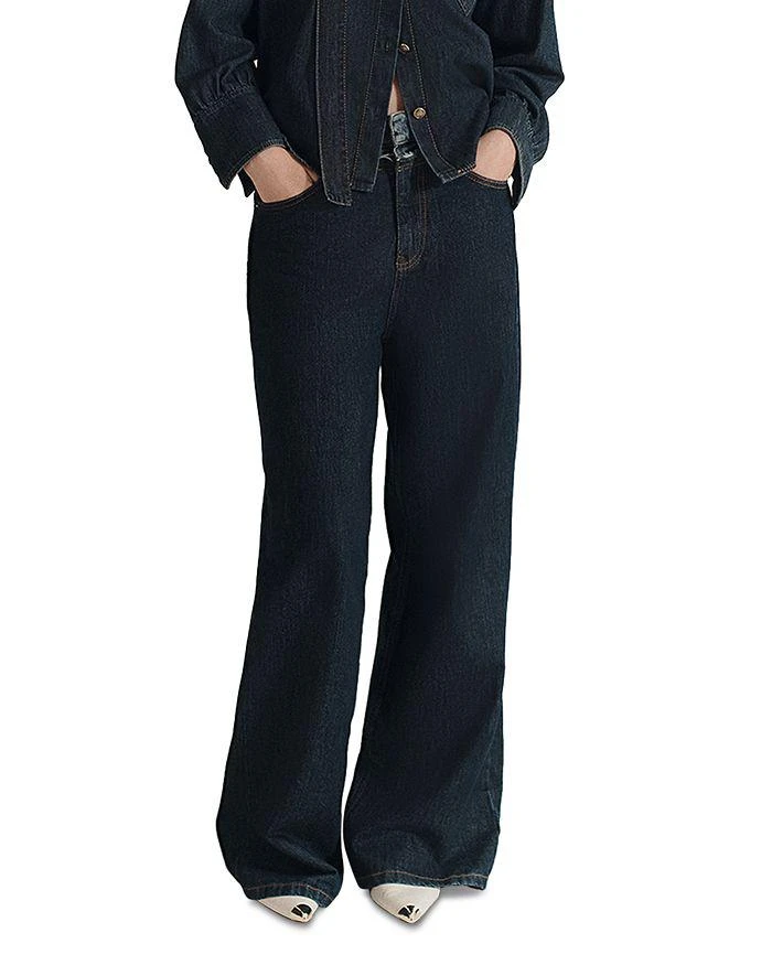 Marella Sport Wide Leg Jeans in Midnight Blue 1