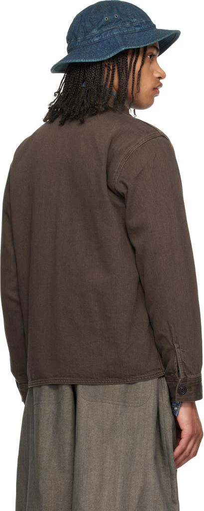 RRL Brown Elmore Cruiser Denim Overshirt 3