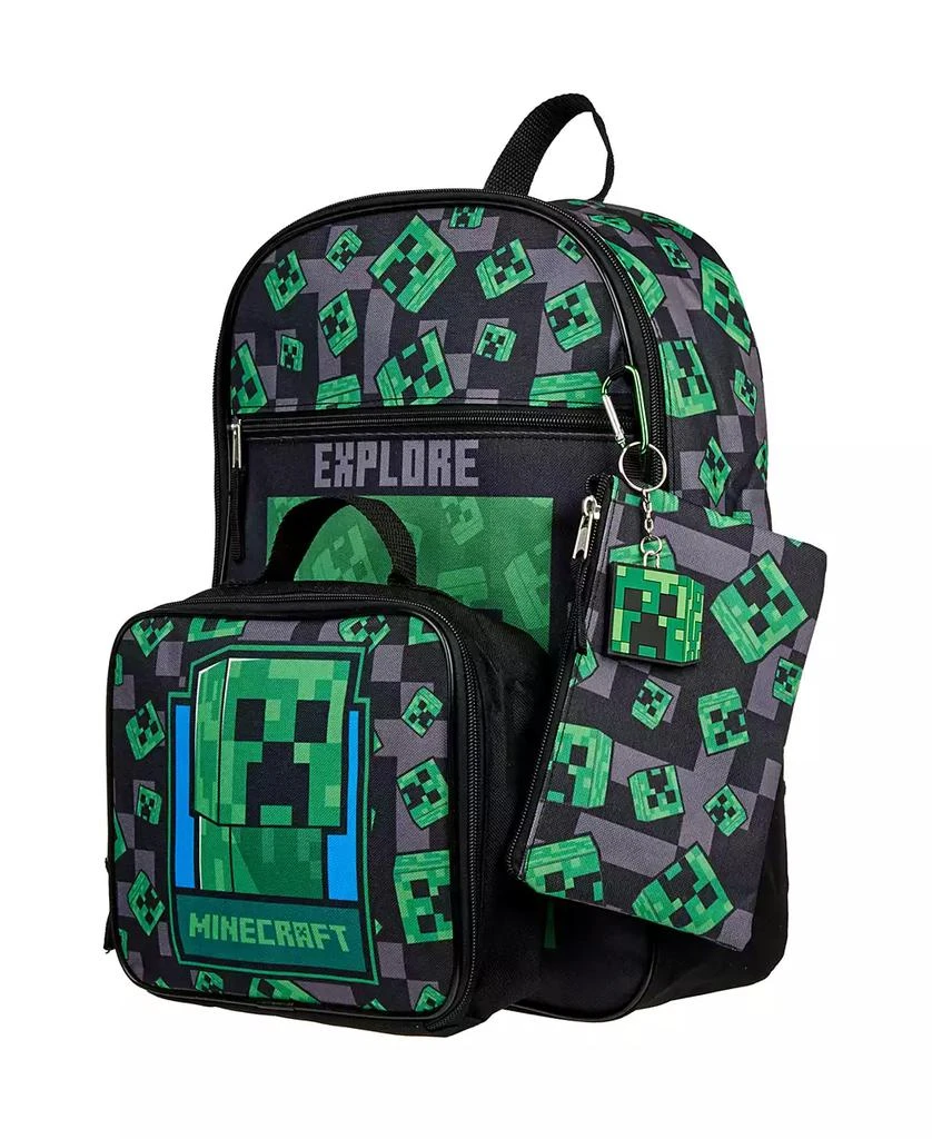 Minecraft Boy's 5 PC Backpack Set 3
