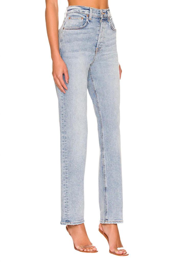 GRLFRND Cassidy Mid Rise Straight Leg Jeans