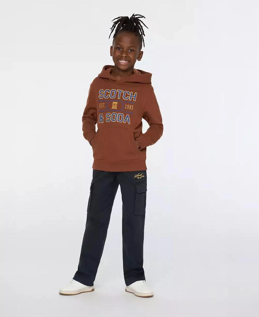 Scotch & Soda Big Boys Graphic Fleece Hoodie 2